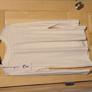 Zyia women's XL white chill long sleeve T.